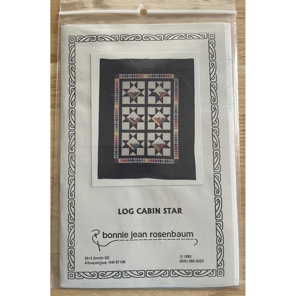 Other - Log Cabin Star Quilt Pattern By Bonnie Jean‎ Rosenbaum